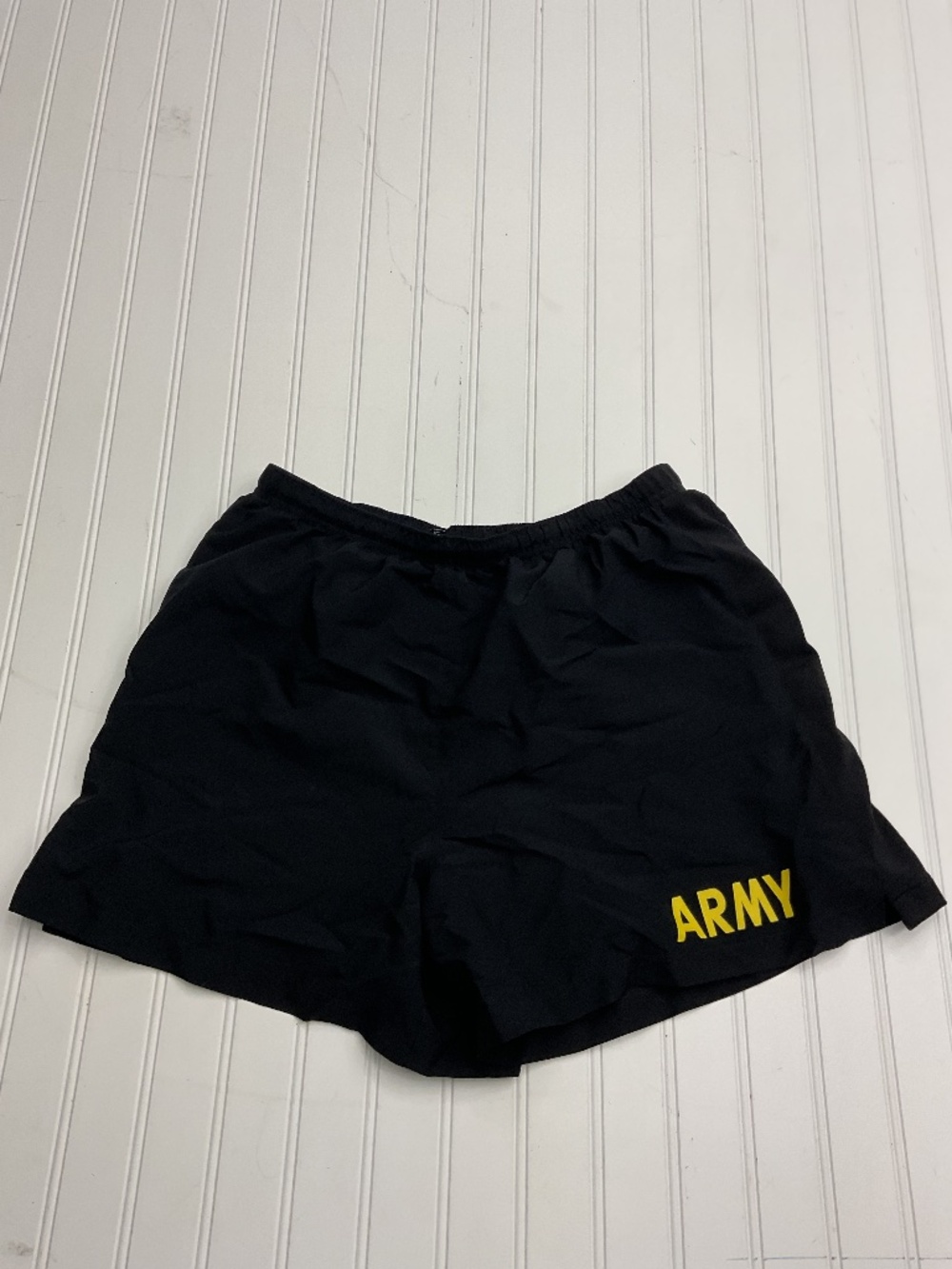 US Army APFU PT Training Shorts Black Gold Physical Fitness Trunks Medium